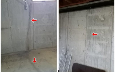 Vertical cracks in building foundations